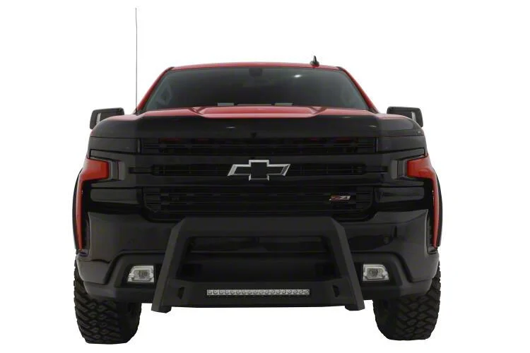 Revolution Bull Bar with LED Light Bar; Black (11-19 Silverado 2500 HD)