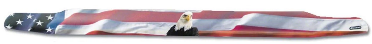 Vigilante Premium Hood Protector; American Flag with Eagle (07-10 Silverado 2500 HD)