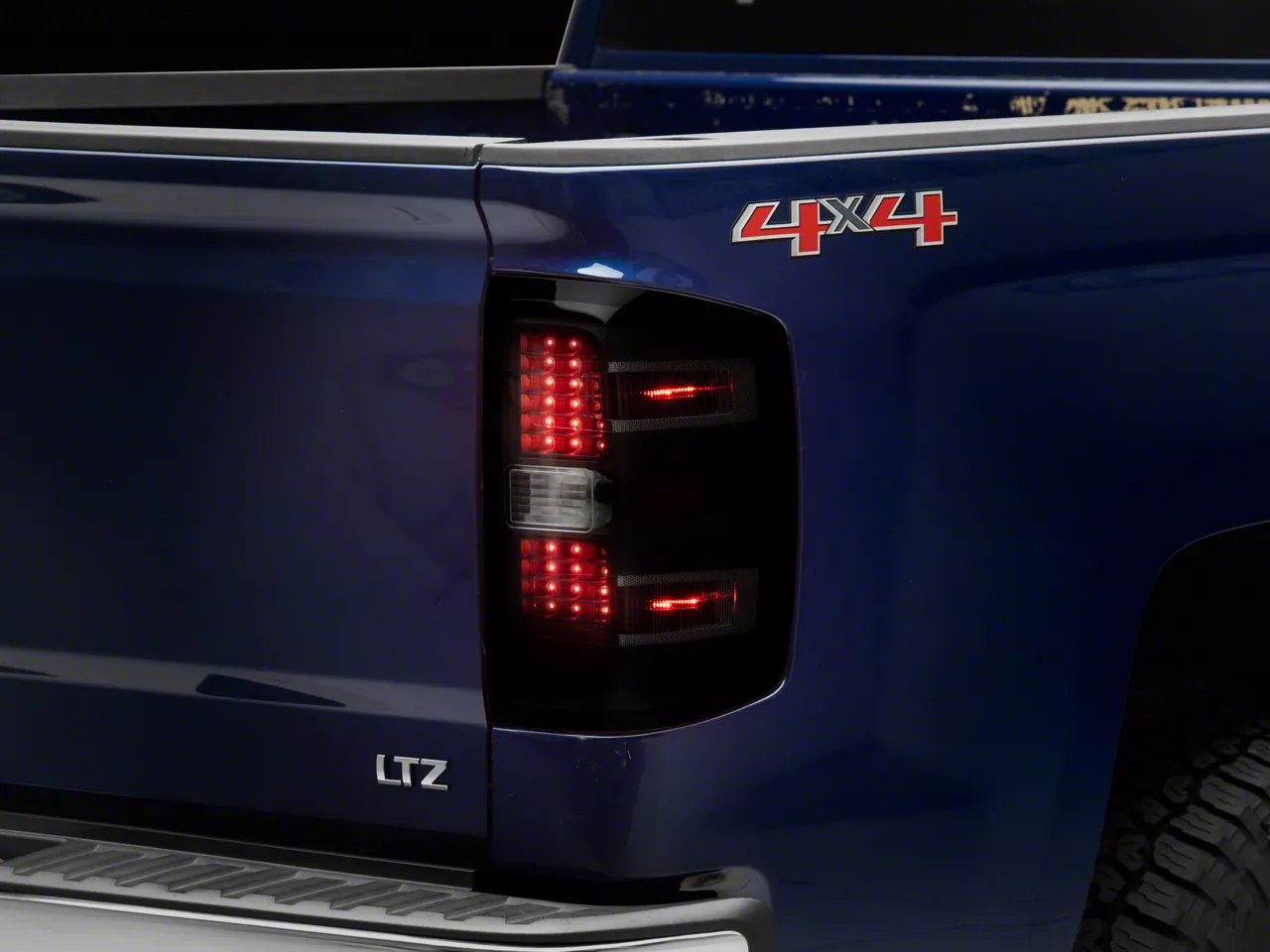 LED Tail Lights; Black Housing; Clear Lens (15-19 Silverado 2500 HD w/ Factory Halogen Tail Lights)