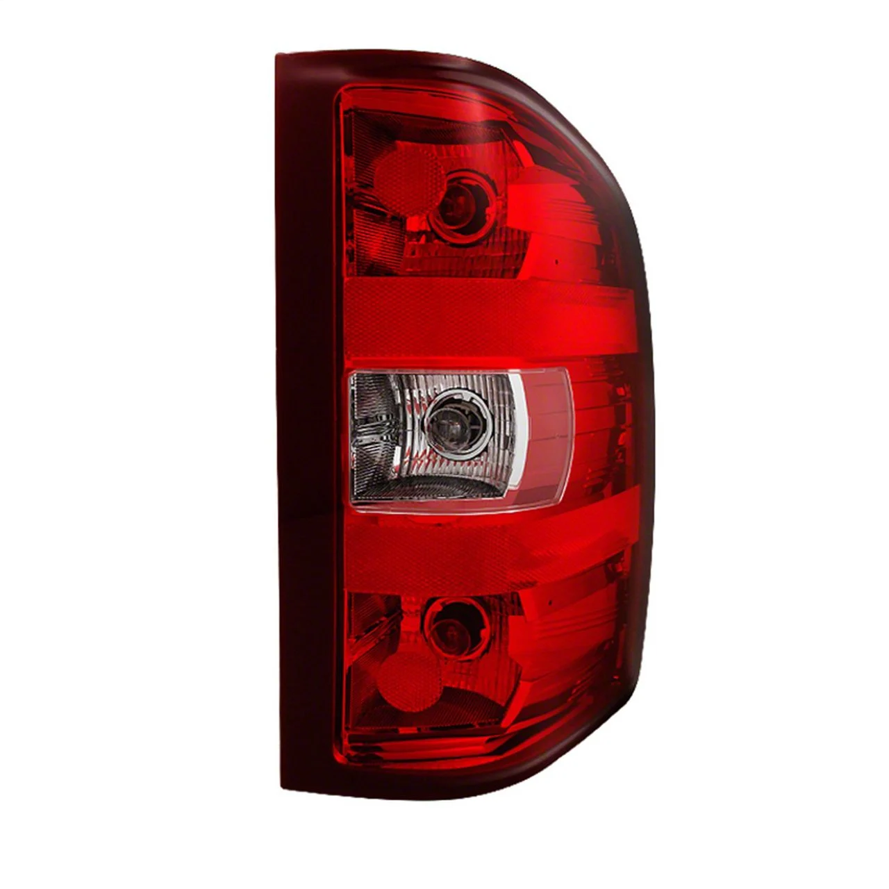 OEM Style Tail Light; Chrome Housing; Red/Clear Lens; Passenger Side (07-14 Silverado 2500 HD)