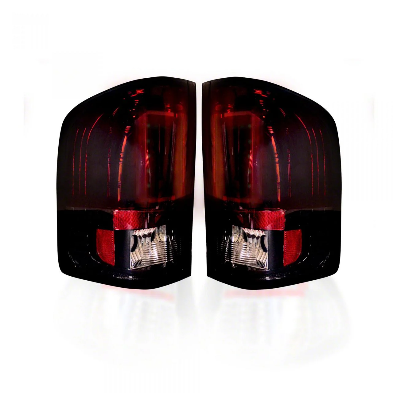 OLED Tail Lights; Chrome Housing; Red Smoked Lens (07-14 Silverado 2500 HD)