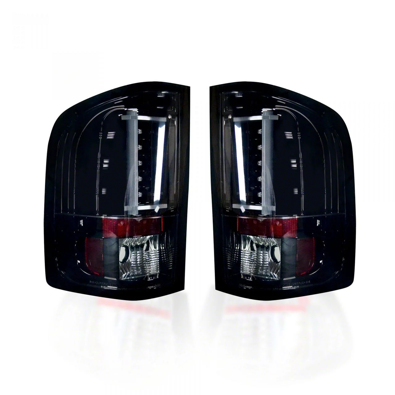 OLED Tail Lights; Chrome Housing; Smoked Lens (07-14 Silverado 2500 HD)