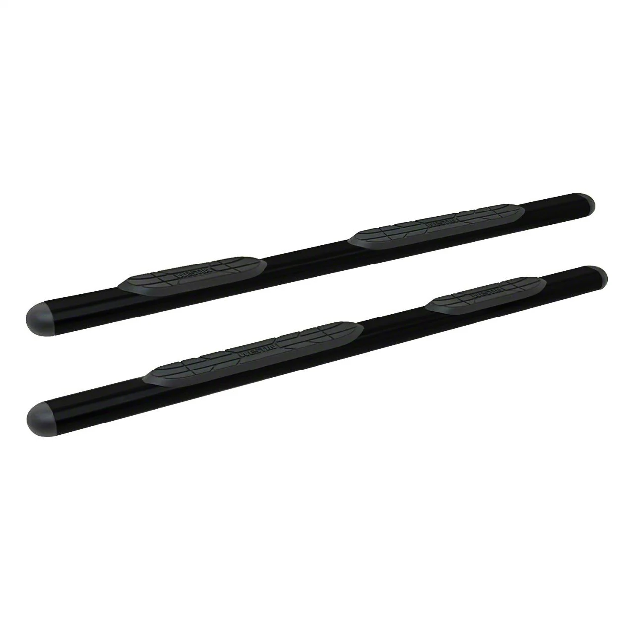 Westin Premier 4 Oval Nerf Side Step Bars with Mounting Kit; Black (15-19 Silverado 2500 HD Crew Cab)