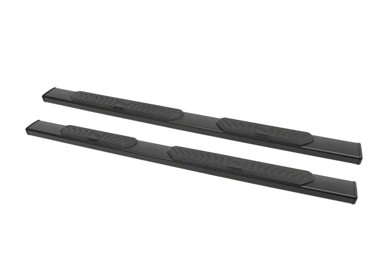 Westin R5 Nerf Side Step Bars; Textured Black (07-19 Silverado 2500 HD Extended/Double Cab)