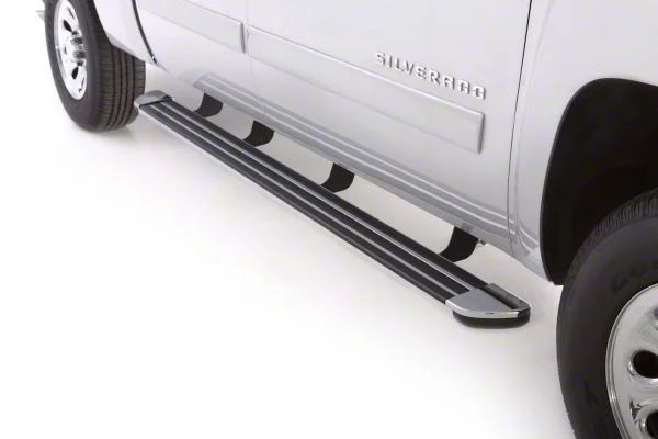 Crossroads Running Boards; Chrome (15-19 Silverado 2500 HD Crew Cab)