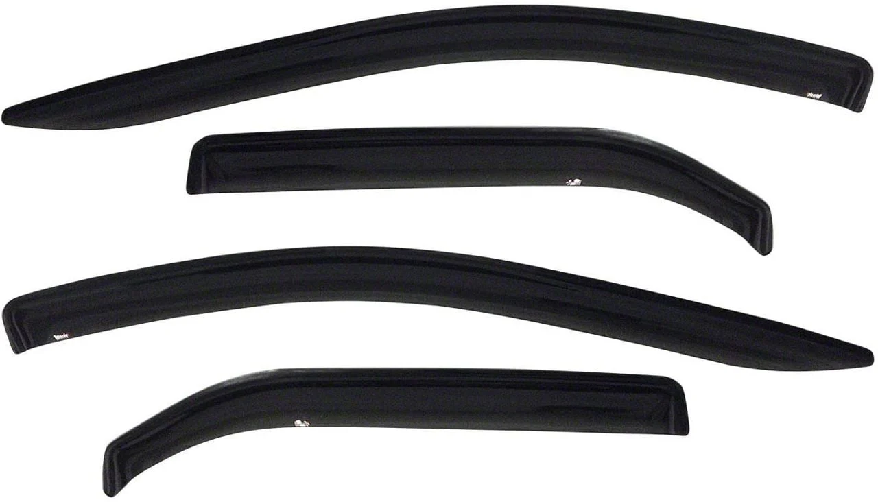 Westin Tape-On Window Deflectors; Front and Rear; Smoke (07-14 Silverado 2500 HD Crew Cab)