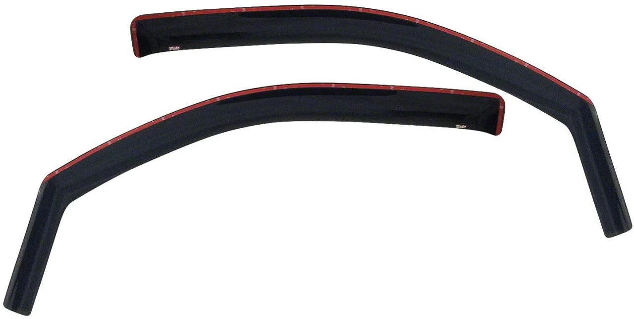 Westin In-Channel Window Deflectors; Front; Smoke (07-14 Silverado 2500 HD Regular Cab)