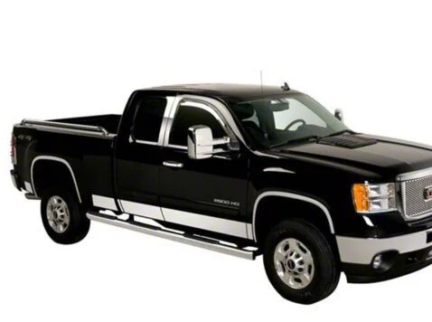 Putco Stainless Steel Rocker Panels (15-19 Silverado 2500 HD Crew Cab SRW w/ 8-Foot Long Box)