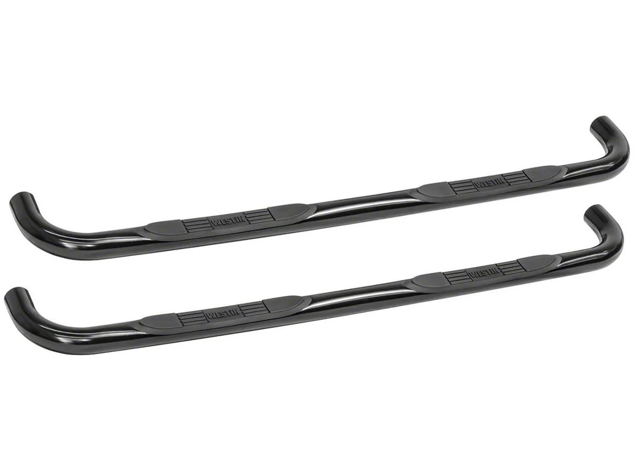 Westin E-Series 3-Inch Nerf Side Step Bars; Black (07-14 Silverado 2500 HD Extended Cab)