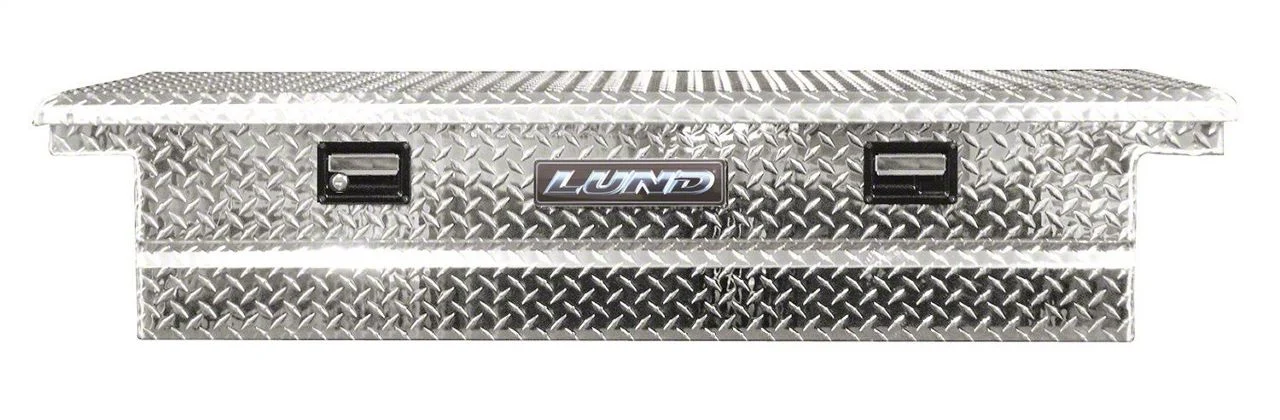 Ultima Low Profile Single-Lid Crossover Tool Box; Brite (07-10 Silverado 2500 HD)