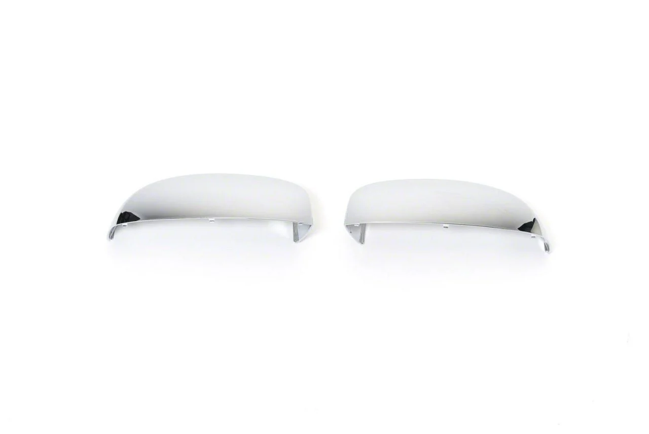 Putco Upper Mirror Covers; Chrome (07-14 Silverado 2500 HD)