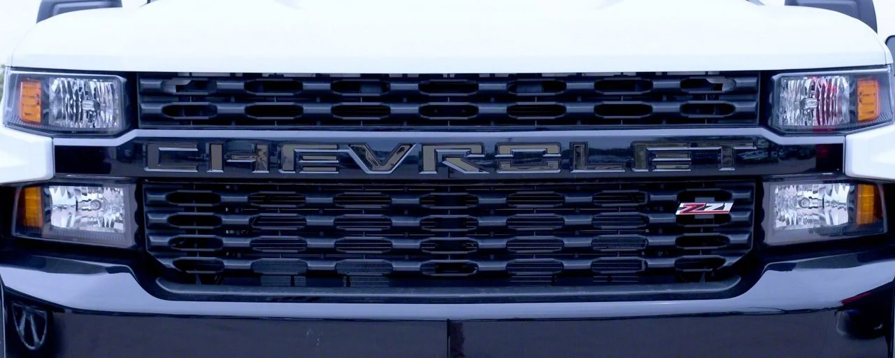 Putco Black Platinum Grille Insert Letters (20-26 Silverado 3500 HD)