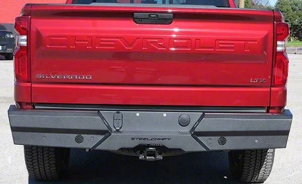 Elevation Rear Bumper; Fine Textured Black (20-26 Silverado 3500 HD)