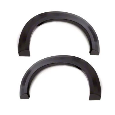 Elite Series Extra Wide Style Fender Flares; Rear; Textured Black (07-14 Silverado 3500 HD SRW)