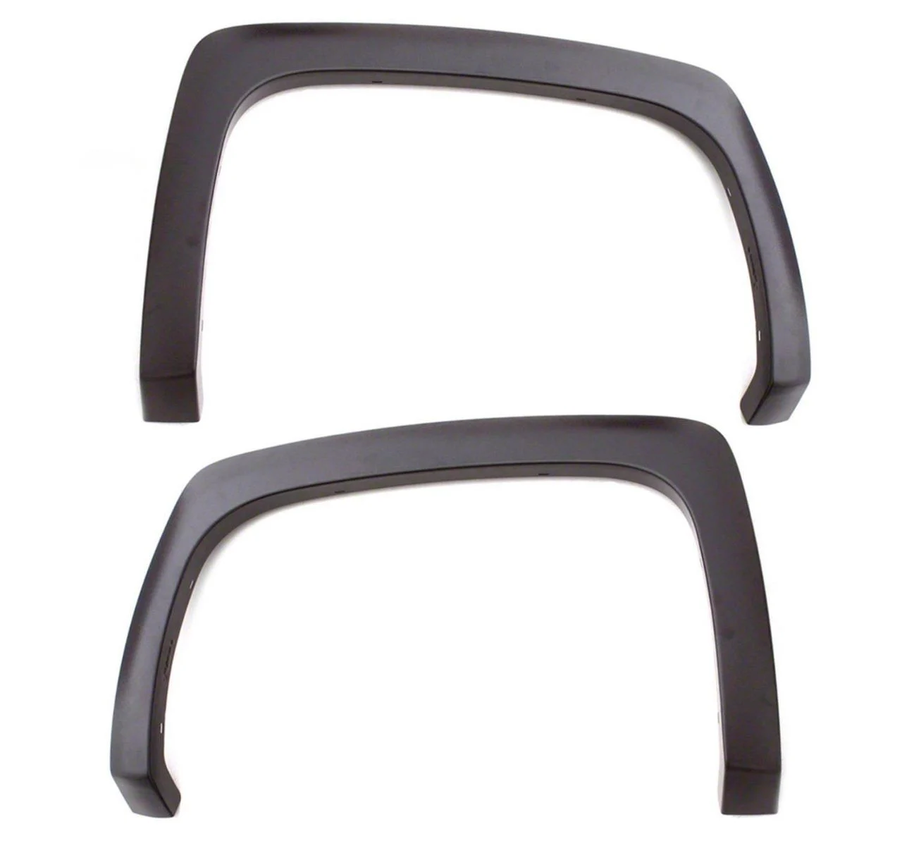 Elite Series Sport Style Fender Flares; Front; Textured Black (15-19 Silverado 3500 HD)