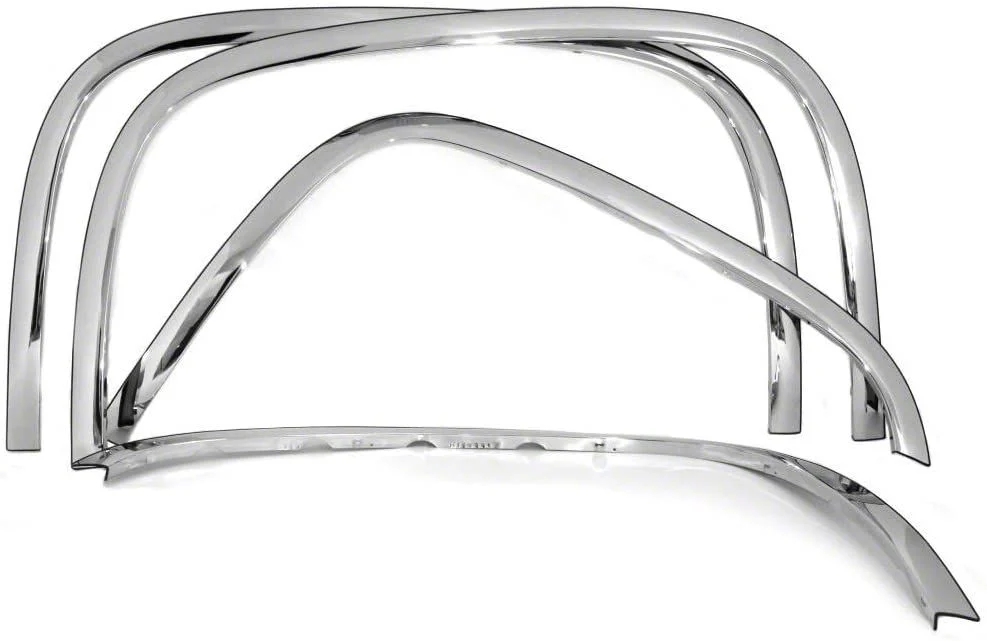 Fender Trim; Polished (07-14 Silverado 3500 HD SRW)