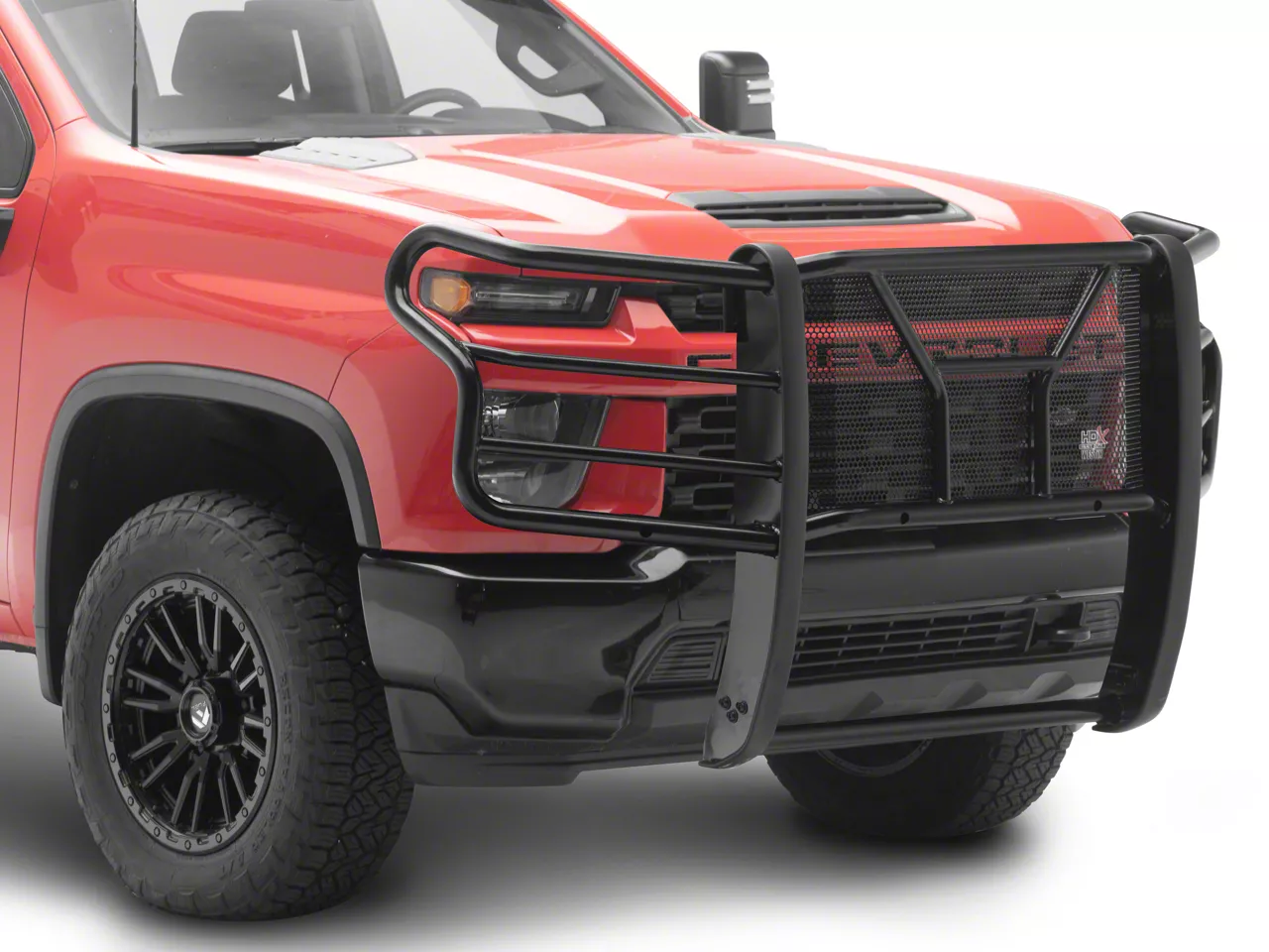 Westin HDX Grille Guard; Black (20-26 Silverado 3500 HD w/ Front Parking Sensors)