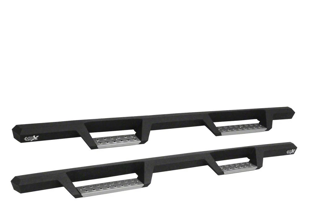 Westin HDX Stainless Drop Nerf Side Step Bars; Textured Black (20-26 Silverado 3500 HD Double Cab)