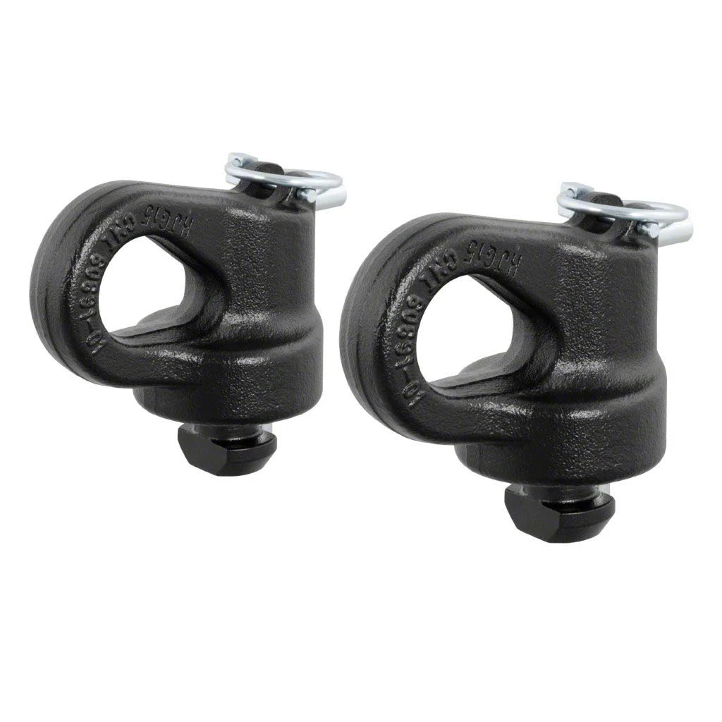 OEM Puck System Gooseneck Safety Chain Anchors (16-26 Silverado 3500 HD)