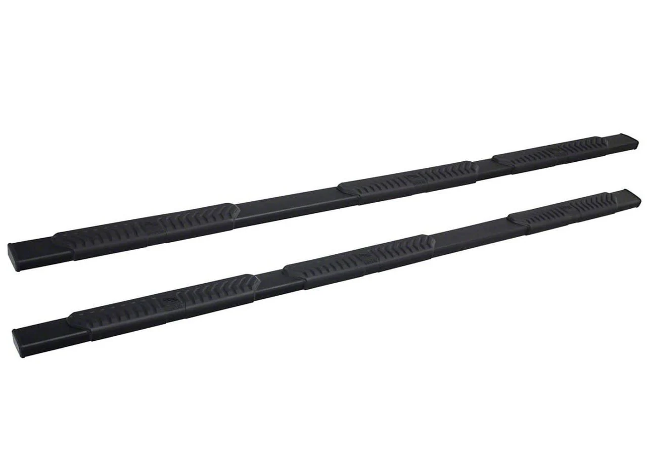 Westin R5 M-Series Wheel-to-Wheel Nerf Side Step Bars; Black (07-19 Silverado 3500 HD Crew Cab w/ 6.50-Foot Standard Box)