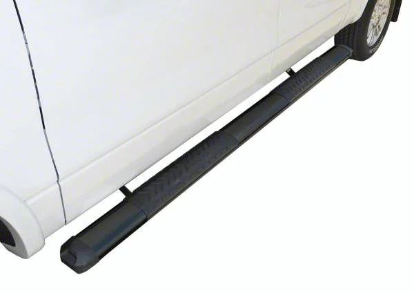 STX400 Running Boards; Rocker Mount; Black (07-19 Silverado 3500 HD Crew Cab)