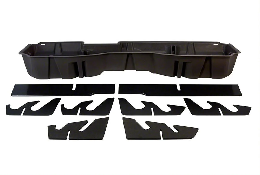 Underseat Storage; Brown (15-19 Silverado 3500 HD Crew Cab)
