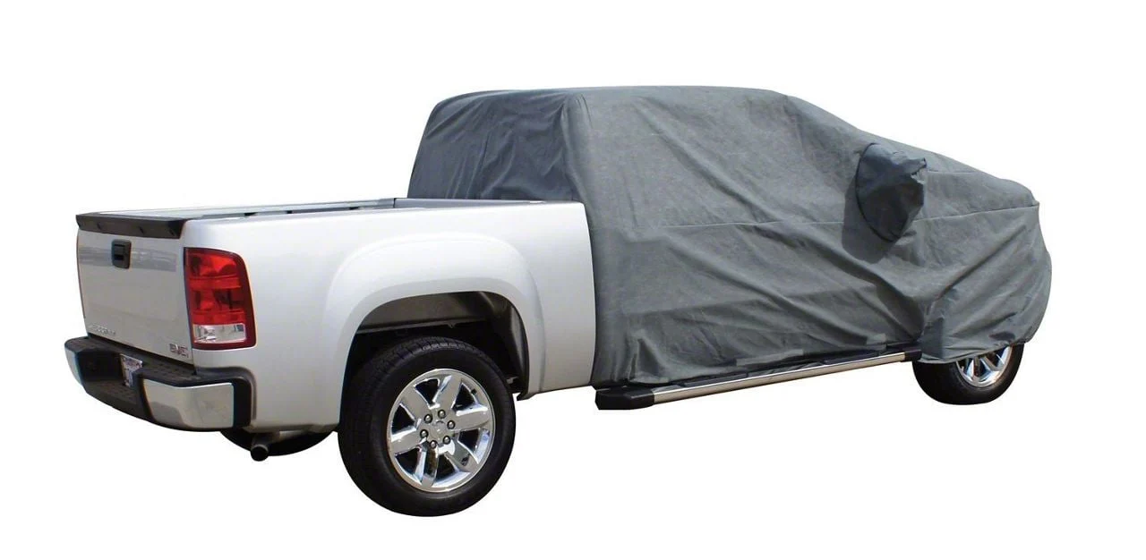 Universal Easyfit Truck Cab Cover; Gray (07-19 Silverado 3500 HD Extended/Double Cab)