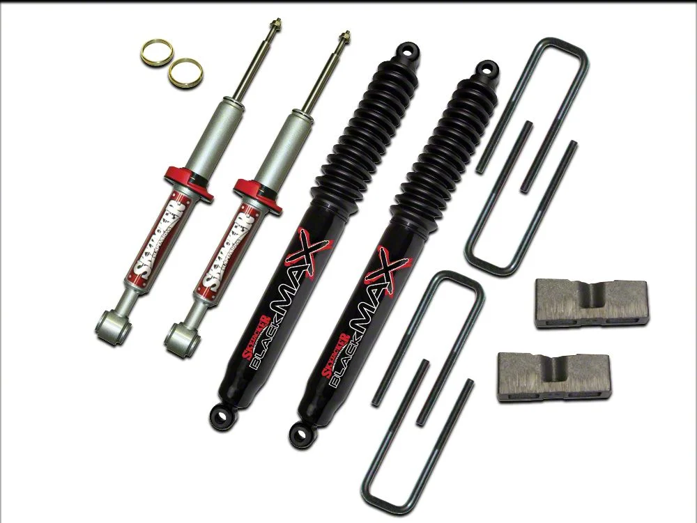 SkyJacker 3-Inch Front Strut Suspension Lift Kit with Black MAX Shocks (04-08 2WD F-150)