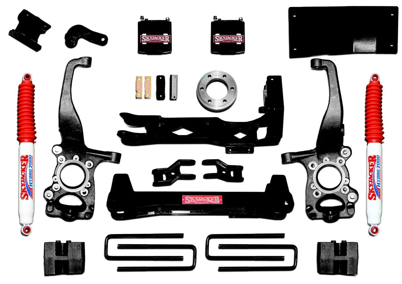 SkyJacker 4.50-Inch Front Spacer Suspension Lift Kit with Hydro Shocks (15-20 4WD F-150, Excluding Raptor)