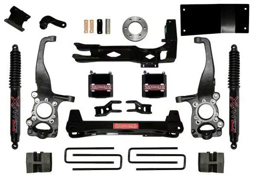SkyJacker 6-Inch Front Spacer Suspension Lift Kit with Shocks (15-20 4WD F-150 SuperCab, SuperCrew, Excluding Raptor)