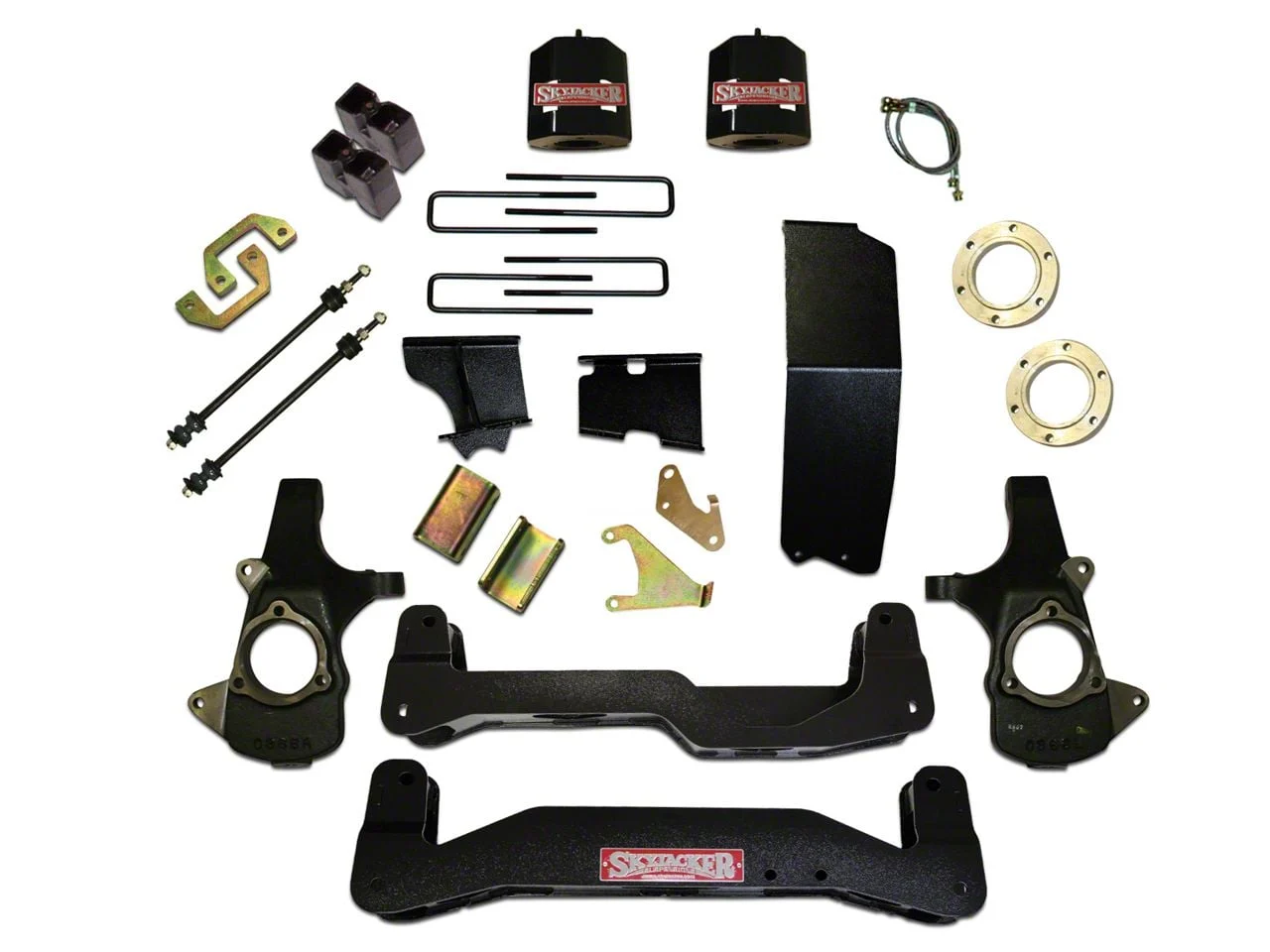 SkyJacker 6 to 7-Inch Standard Suspension Lift Kit with Shocks (14-18 4WD Silverado 1500)