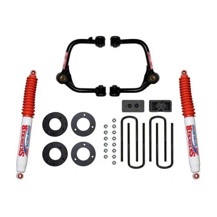 SkyJacker 3-Inch Upper A-Arm Suspension Lift Kit with Nitro Shocks (21-26 4WD F-150 SuperCab, SuperCrew, Excluding Raptor)
