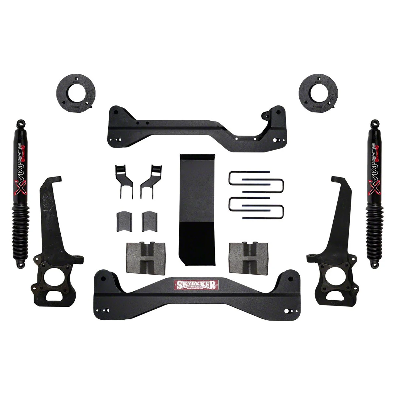 SkyJacker 6-Inch Front Spacer Suspension Lift Kit with Black MAX Shocks (04-08 4WD F-150)