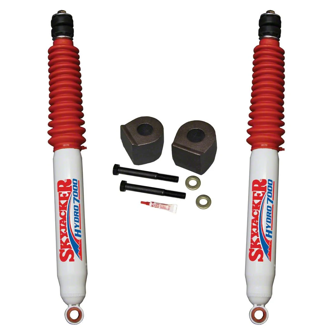 SkyJacker 2.50-Inch Metal Spacer Leveling Kit with Hydro Shocks (11-16 4WD F-350 Super Duty)