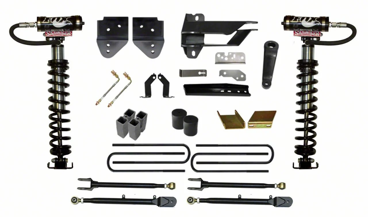 SkyJacker 6-Inch Coil-Over Kit with 4-Link Conversion and Rear Lift Blocks (17-22 4WD F-350 Super Duty)