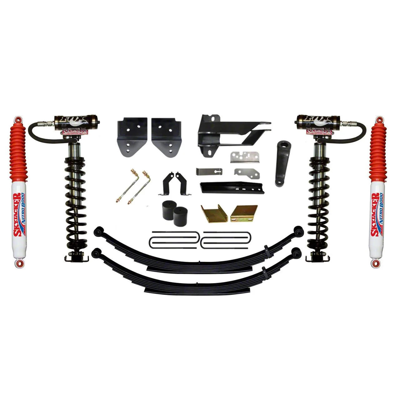 SkyJacker 6-Inch Coil-Over Kit with Rear Leaf Springs and Nitro Shocks (17-22 4WD F-350 Super Duty)