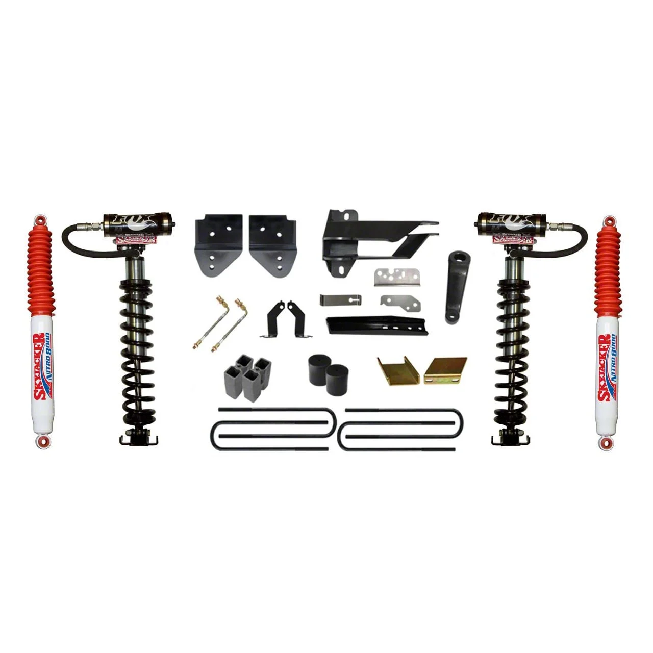 SkyJacker 6-Inch Coil-Over Kit with Rear Lift Blocks and Nitro Shocks (17-22 4WD F-350 Super Duty)