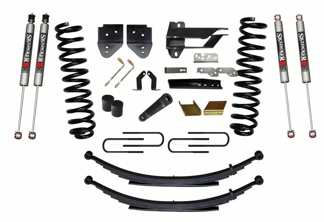 SkyJacker 6-Inch Suspension Lift Kit with Rear Leaf Springs and M95 Performance Shocks (17-22 4WD 6.2L F-350 Super Duty)