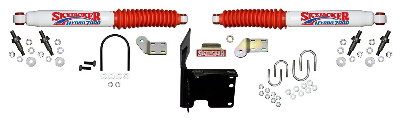 SkyJacker Hydro 7000 Dual Steering Stabilizer Kit (14-26 4WD RAM 2500)
