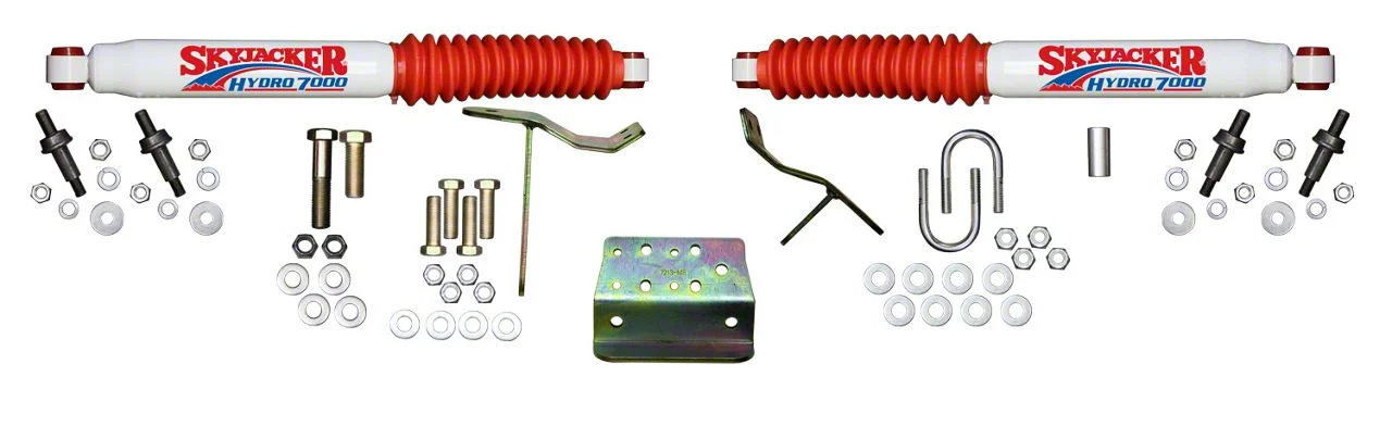 SkyJacker Hydro 7000 Dual Steering Stabilizer Kit (10-12 4WD RAM 3500)