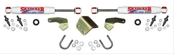SkyJacker Hydro 7000 Dual Steering Stabilizer Kit for 4+ Inch Lift (11-19 4WD Sierra 2500 HD)