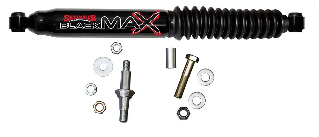 SkyJacker Black MAX HD OEM Replacement Steering Stabilizer (11-19 4WD Silverado 2500 HD)