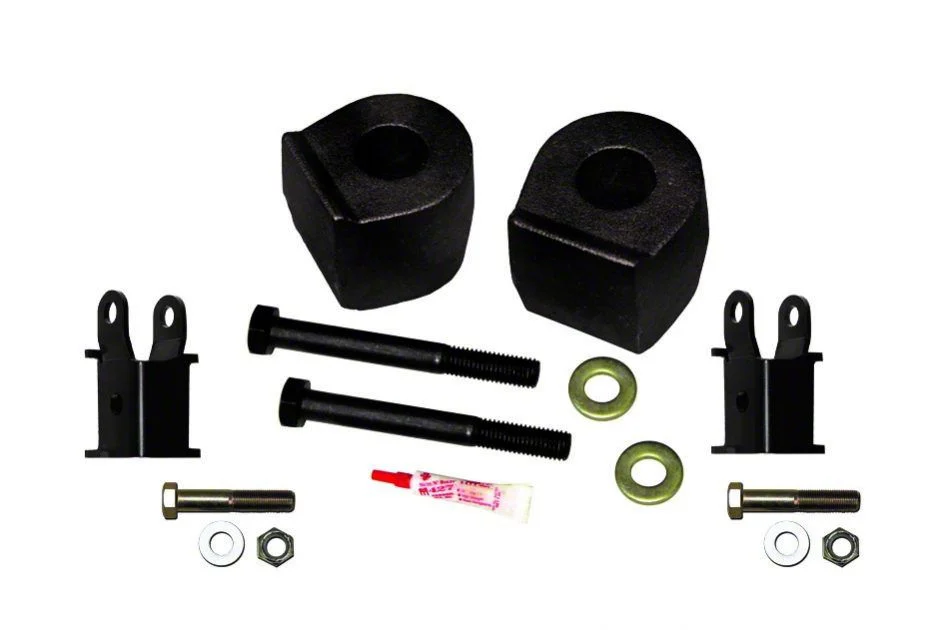 SkyJacker 2.50-Inch Front Spacer Leveling Kit with Shock Extension Brackets (17-24 4WD F-250 Super Duty)