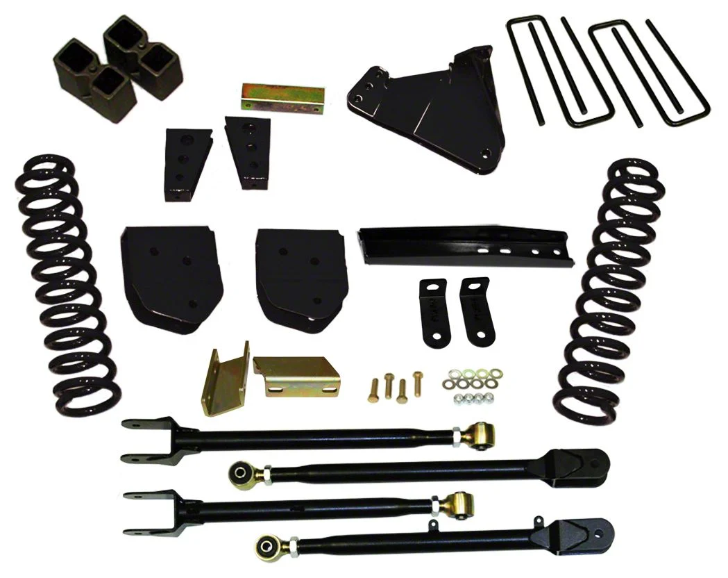 SkyJacker 4-Inch 4-Link Suspension Lift Kit with and Nitro Shocks (11-16 4WD 6.7L Powerstroke F-250 Super Duty)