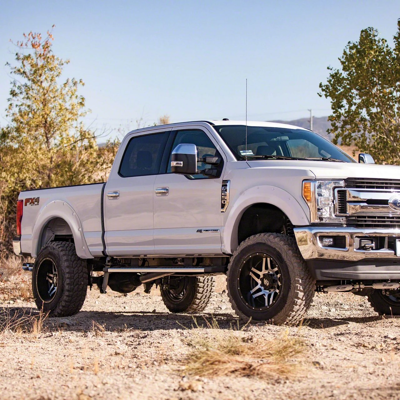 Smittybilt M1 Bolt-On Fender Flares; Oxford White (17-22 F-350 Super Duty)