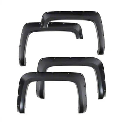 Smittybilt M1 Fender Flares; Pre-Painted; Summit White (16-18 Silverado 1500 w/ 5.80-Foot Short Box)