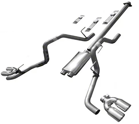 Mach 40 XV Dual Exhaust System; Side Exit (15-20 5.0L F-150)