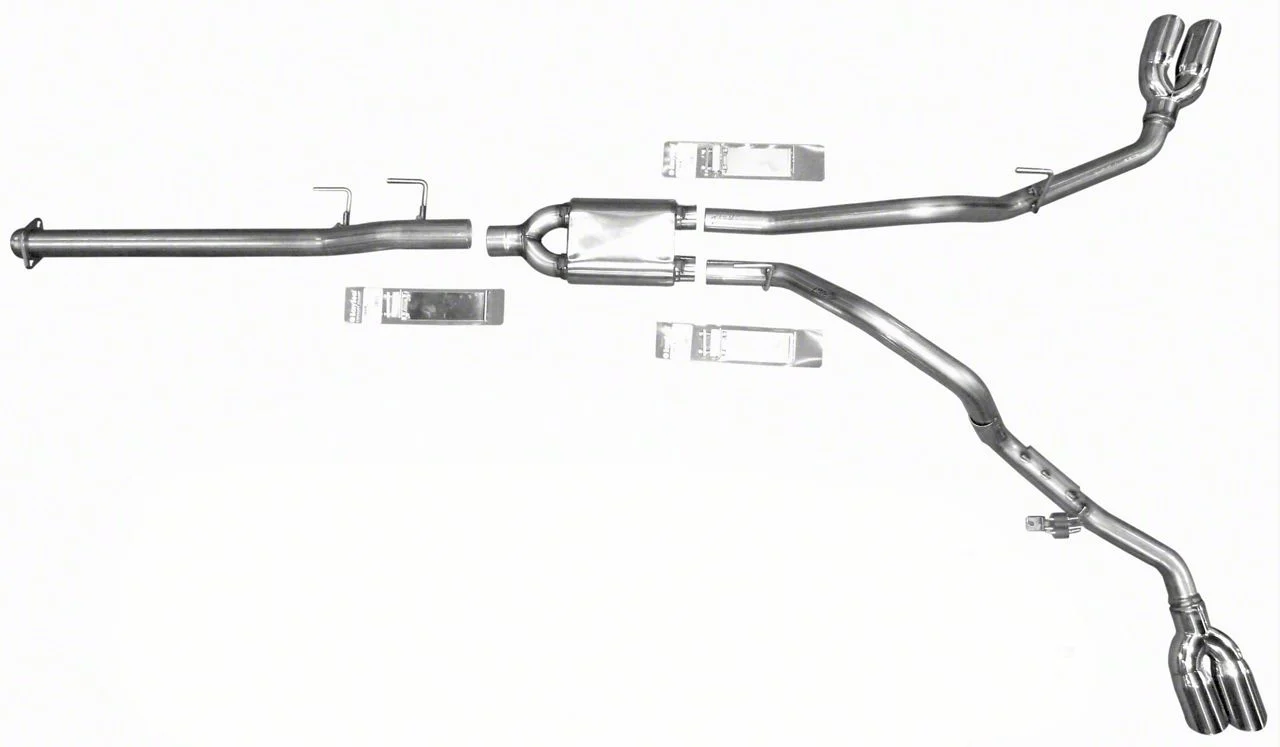Mach X Dual Exhaust System; Side Exit (11-14 3.5L EcoBoost F-150)