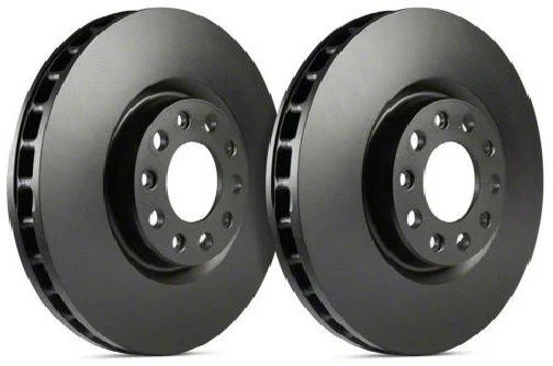 SP Performance Premium 6-Lug Rotors with Black ZRC Coating; Rear Pair (18-20 F-150 w/ Electric Parking Brake)