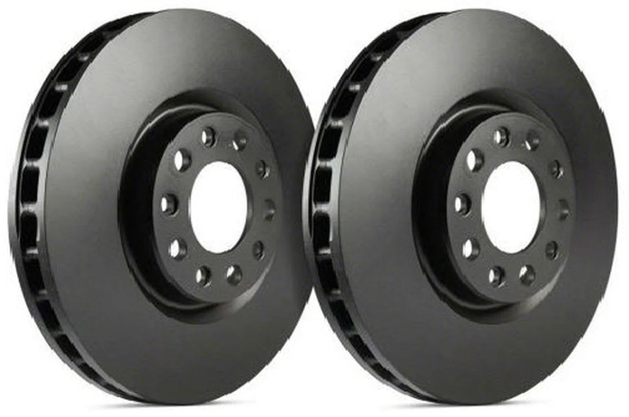 SP Performance Premium 8-Lug Rotors with Black ZRC Coating; Front Pair (13-26 4WD F-250 Super Duty)